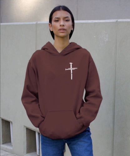 Hoodie|Faith Bigger Than Fear|High Quality|Graphic Hoodie|Motivational Hoodie|Statement Hoodie|Mental Health|Threadwell