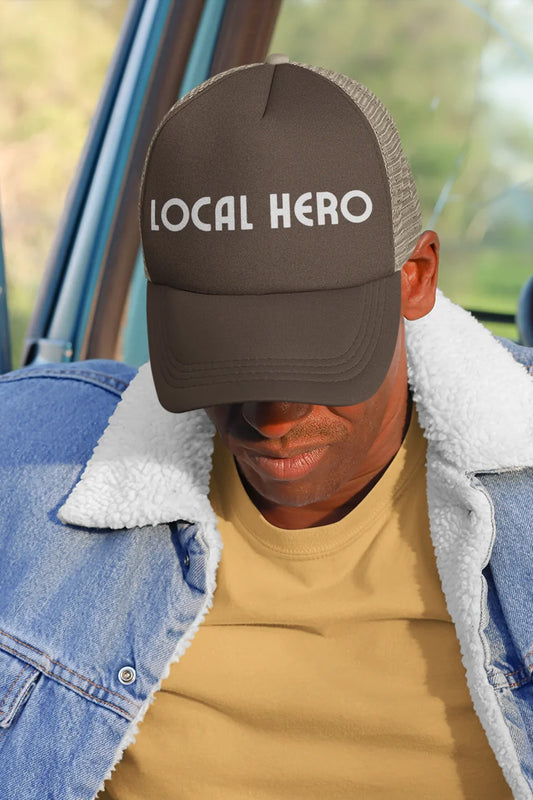 Cap|Local Hero|Trucker Hat|Graphic Cap|Gifts|Perfect Gift|Motivation|Accessories|Threadwell