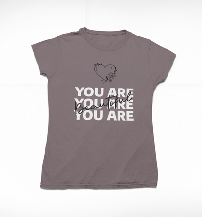 Shirt|You Are Beautiful|Cotton Shirt|Tee Shirt|Graphic Shirt |Motivational Shirt|Statement ShirtMental Health|Threadwell