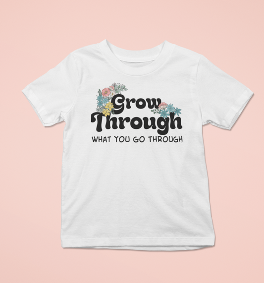 Shirt|Grow Through|Unisex Shirt|Cotton Shirt|Graphic Tee|Motivation|Meaningful|Threadwell