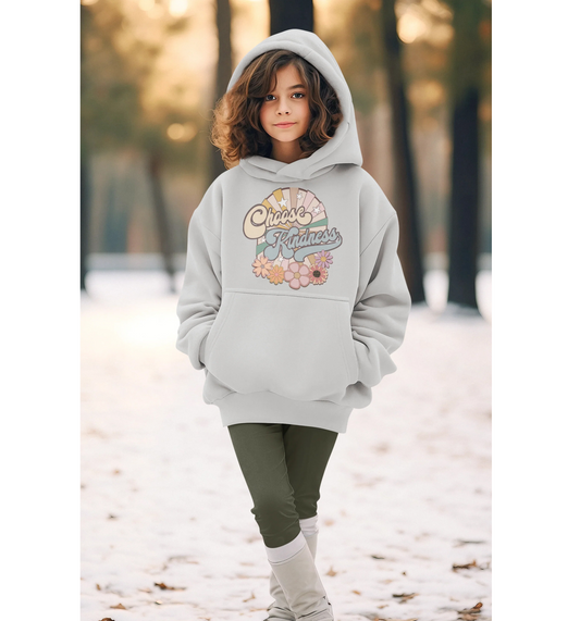 Hoodie for Kids|Choose Kindness|High Quality|Graphic Hoodie|Fleece|Motivational Hoodie|Statement Hoodie|Mental Health|Threadwell