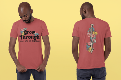 Shirt|Grow Through|Unisex Shirt|Cotton Shirt|Graphic Tee|Motivation|Meaningful|Threadwell