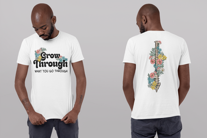 Shirt|Grow Through|Unisex Shirt|Cotton Shirt|Graphic Tee|Motivation|Meaningful|Threadwell