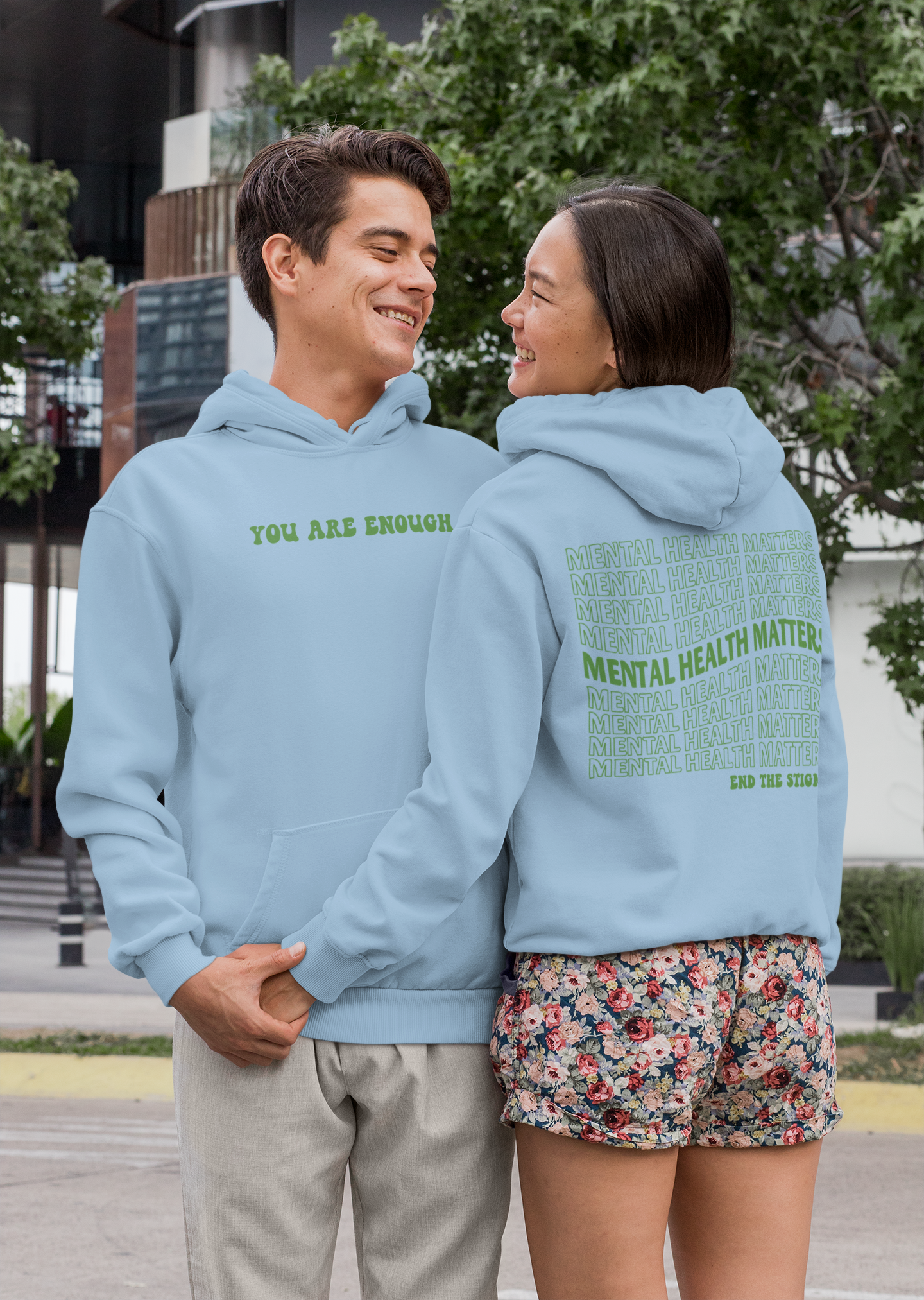 Hoodie|You Are Enough|High Quality|Graphic Hoodie|Motivational Hoodie|Statement Hoodie|Mental Health|Threadwell