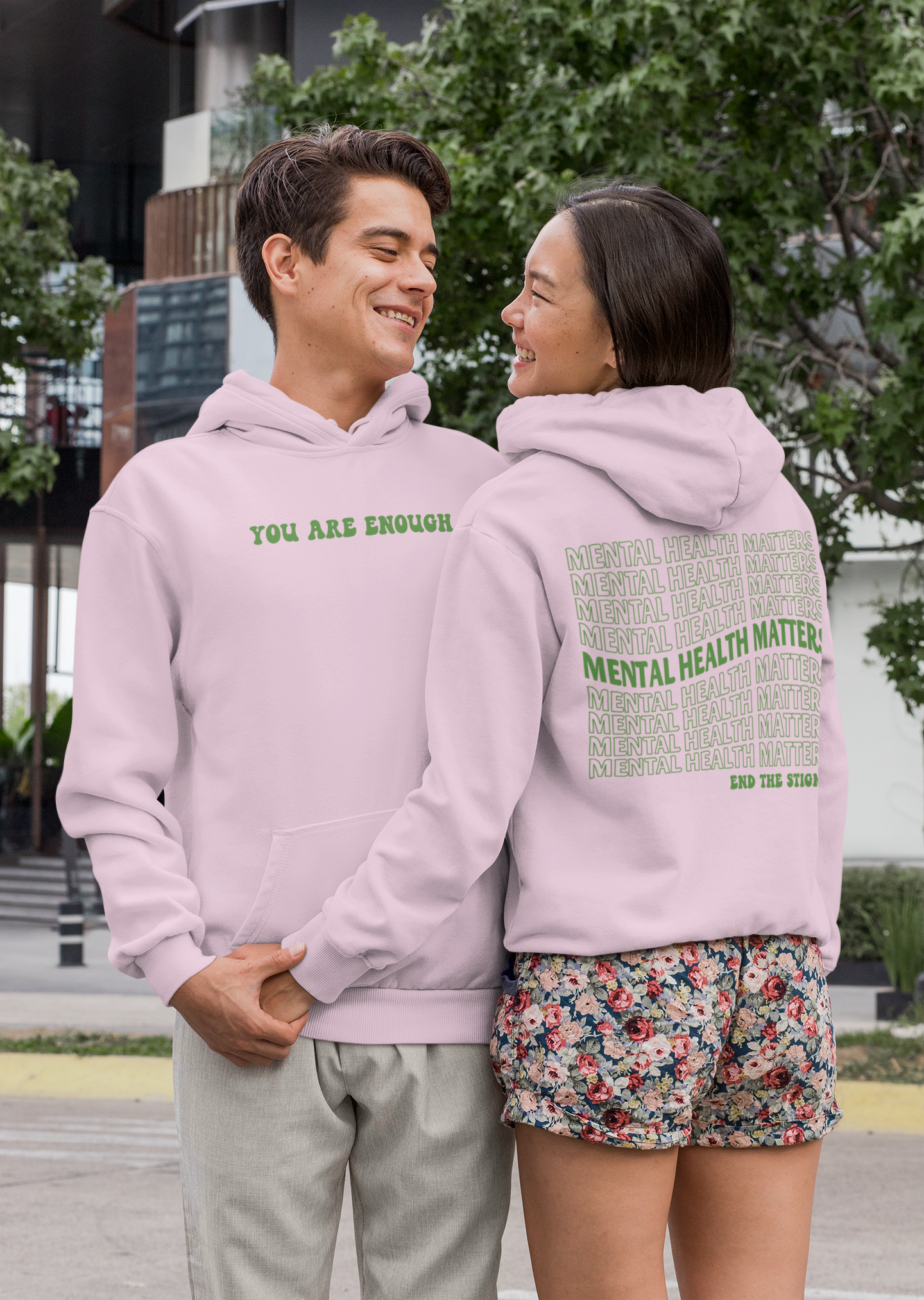 Hoodie|You Are Enough|High Quality|Graphic Hoodie|Motivational Hoodie|Statement Hoodie|Mental Health|Threadwell