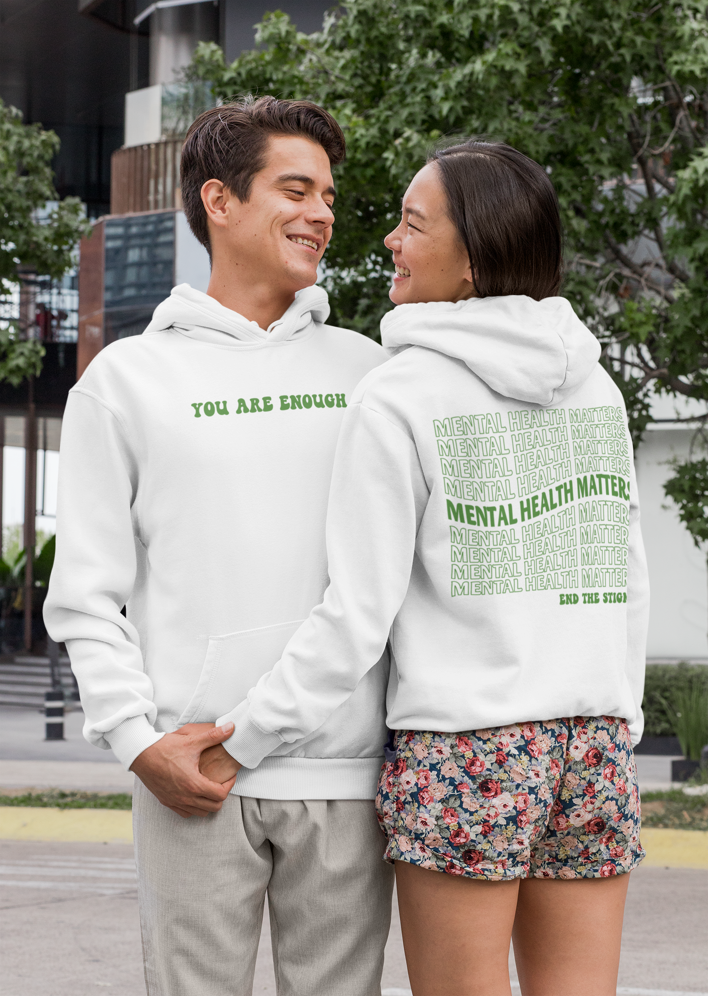 Hoodie|You Are Enough|High Quality|Graphic Hoodie|Motivational Hoodie|Statement Hoodie|Mental Health|Threadwell