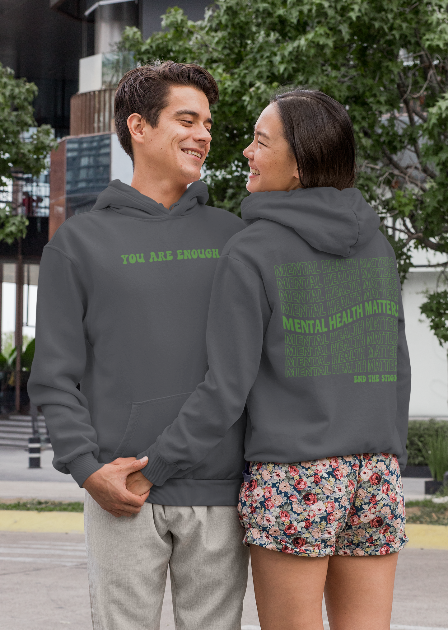 Hoodie|You Are Enough|High Quality|Graphic Hoodie|Motivational Hoodie|Statement Hoodie|Mental Health|Threadwell